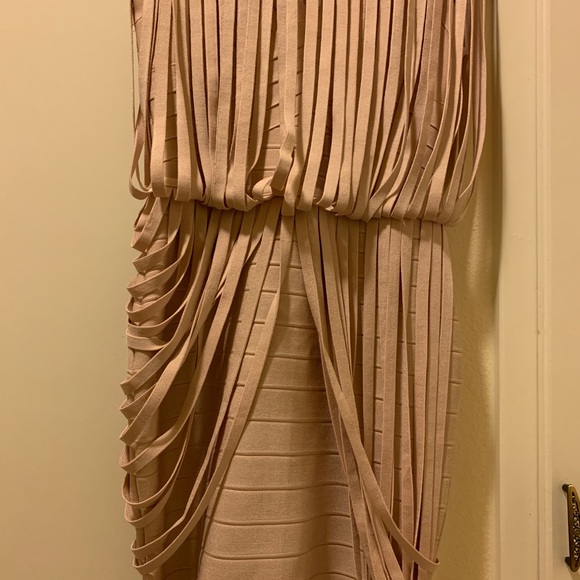 House of CB Champagne Colored Bandage Dress - Picture 3 of 4